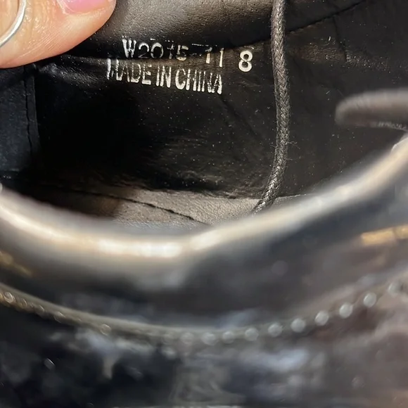 Ermax Men’s Oxford Shoes Black sz 8 - Picture 8 of 8